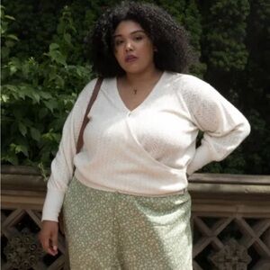 Ivory Able Sweater, reversible